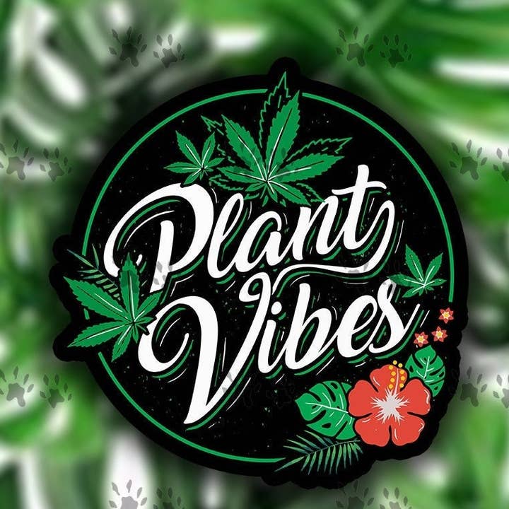 Plant Vibes Sticker, Plant Lover, Funny Sticker, Funny Quotes, Humor, Decal, Laptop, Water Bottle, Tumbler, Cooler, Toolbox, Gift Idea for wholesale by The Red Otter