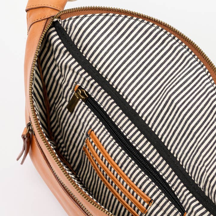 O My Bag - Wholesale Belt Bag - Women's - Leather Bag Drew Bum Bag - Wild Oak Soft Grain (two straps)
