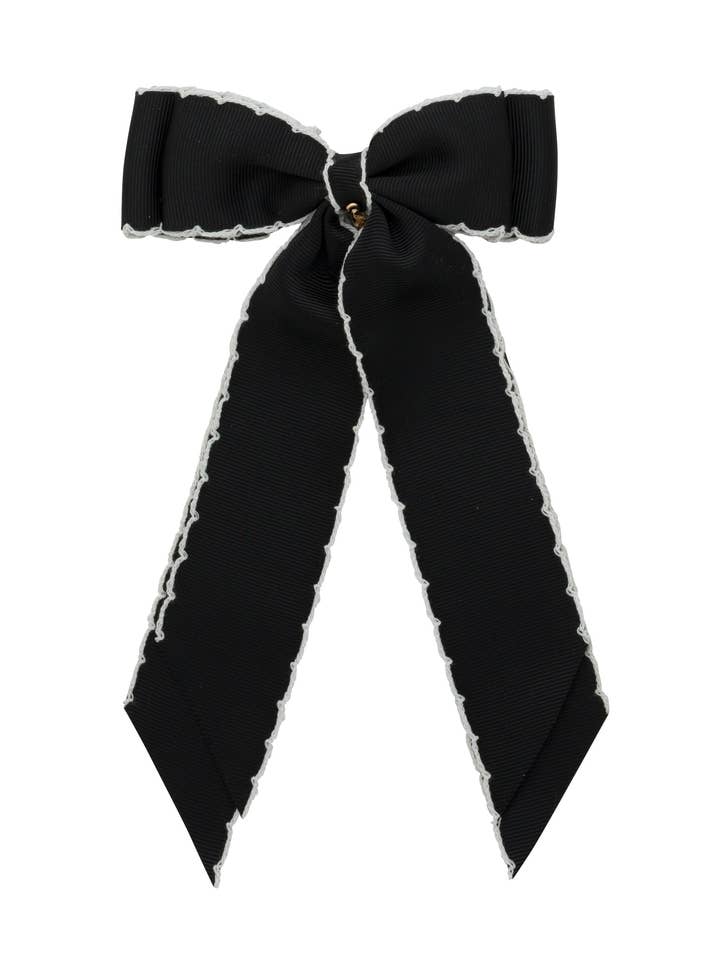 Pinza con Lazo Pequeño Moonstitch Madeline - Negro para venta al por mayor de Project 6 NY Kids