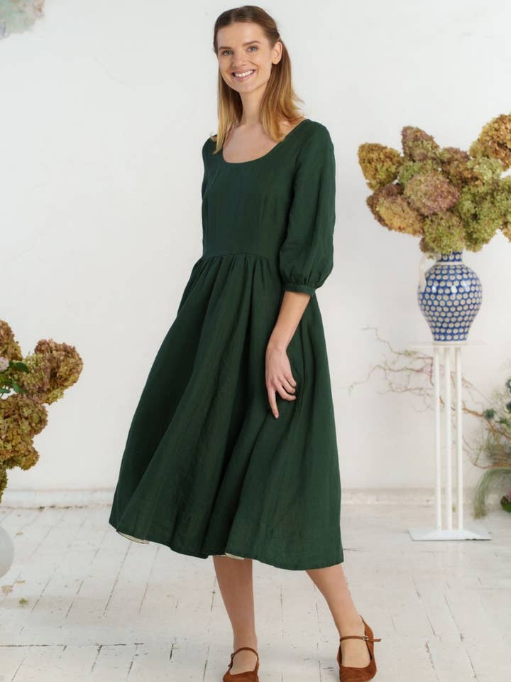 Carmen-Kleid, 3/4-Ärmel für den Großhandel von Son de Flor