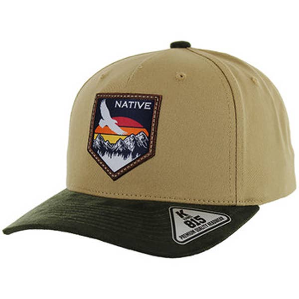 Casquette Native Eagle Cap – Chapeau en coton avec visière en daim, taille unique pour la vente par S & J Gift Inc