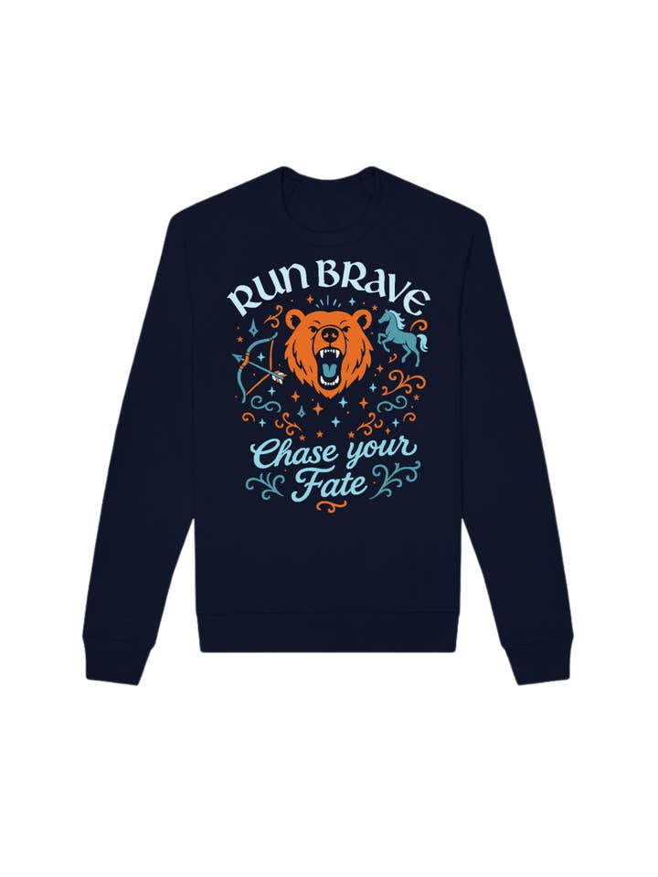 Sarah Marie Running Co - Wholesale Graphic Sweatshirt - Women's - Run Brave Sweatshirt1