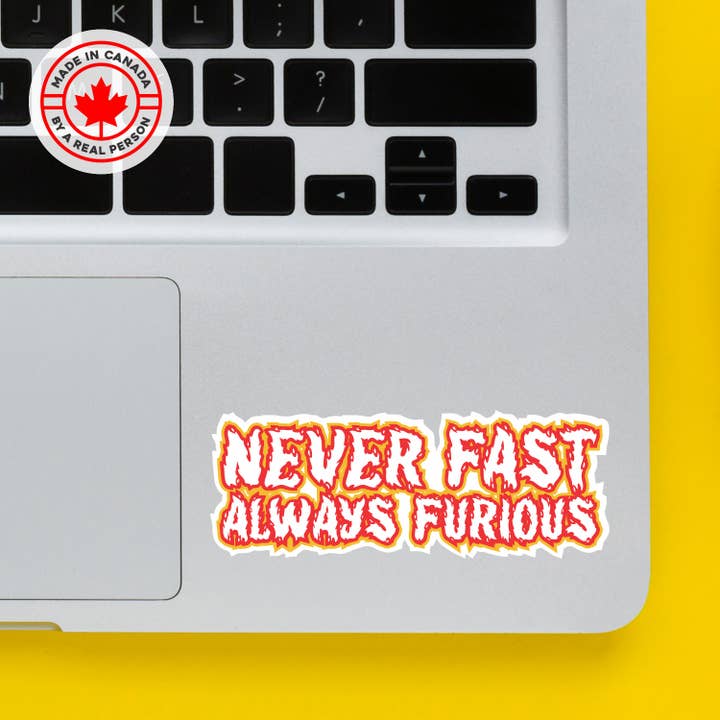 Never Fast Sticker for wholesale by Lunch Box Stickers