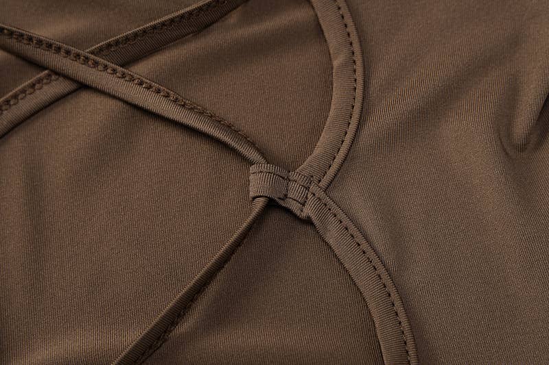 HIDDENBRAND - Wholesale Unitard - Women's - Tethered High Waisted Hip Lifting Exercise Yoga Jumpsuit11