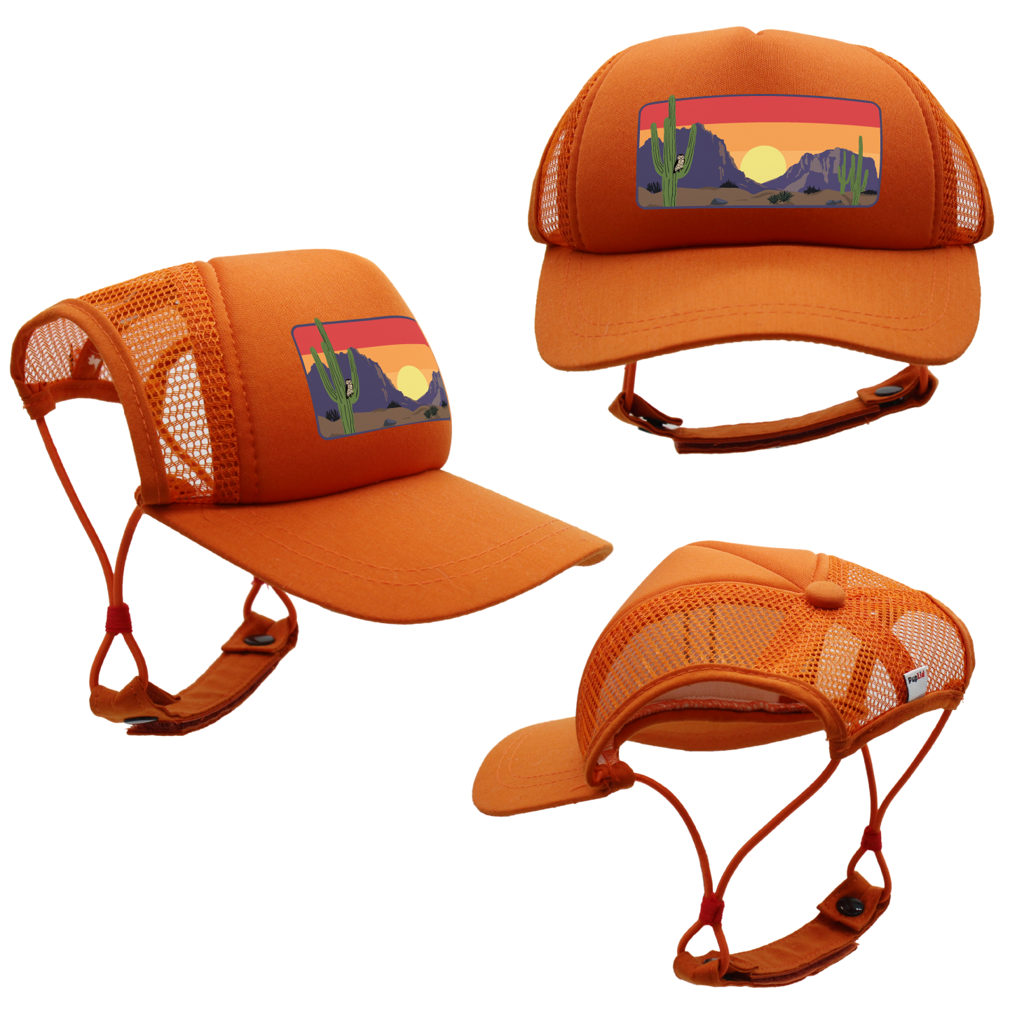 PupLid - Wholesale Pet Hat - Dog - Desert Owl Standard or Namedrop | Trucker Hat for Dogs42