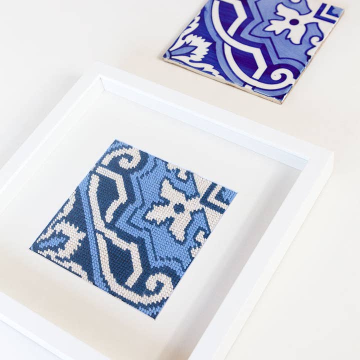 Unwind Studio - Wholesale DIY Craft Kit - Portuguese Tile Needlepoint Kit: Fontainhas7