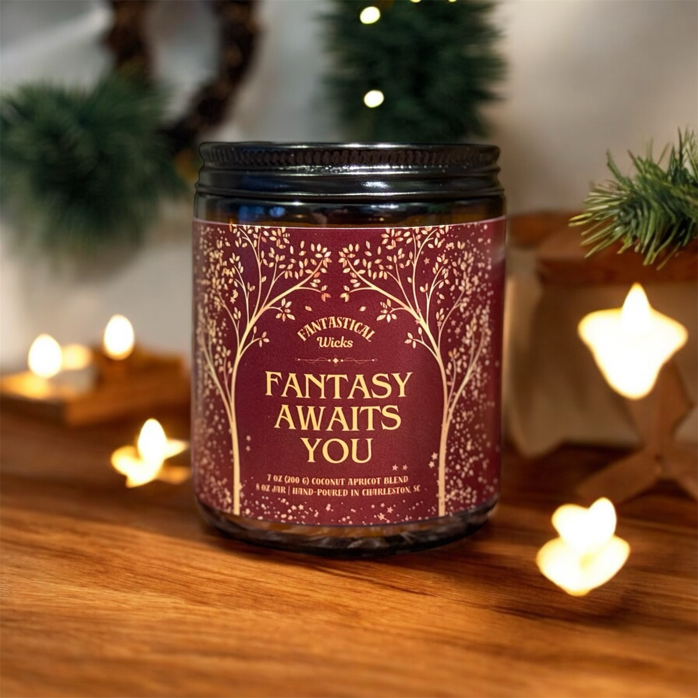 Fantastical Wicks - Wholesale Jar/Filled Candle - Fantasy Awaits You | 7 oz5