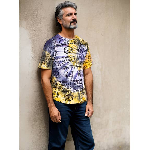 Tie Die T-Shirt with Ethnic Prints TOP SALES and other Purchase Wholesale camisetas algodon para mujer. Free Returns & Net 60 Terms on Faire trending on Faire.