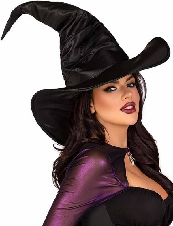 Envy Body Shop – wholesale Costume – Women's – Large Ruched Witch Hat Costume Accessory1