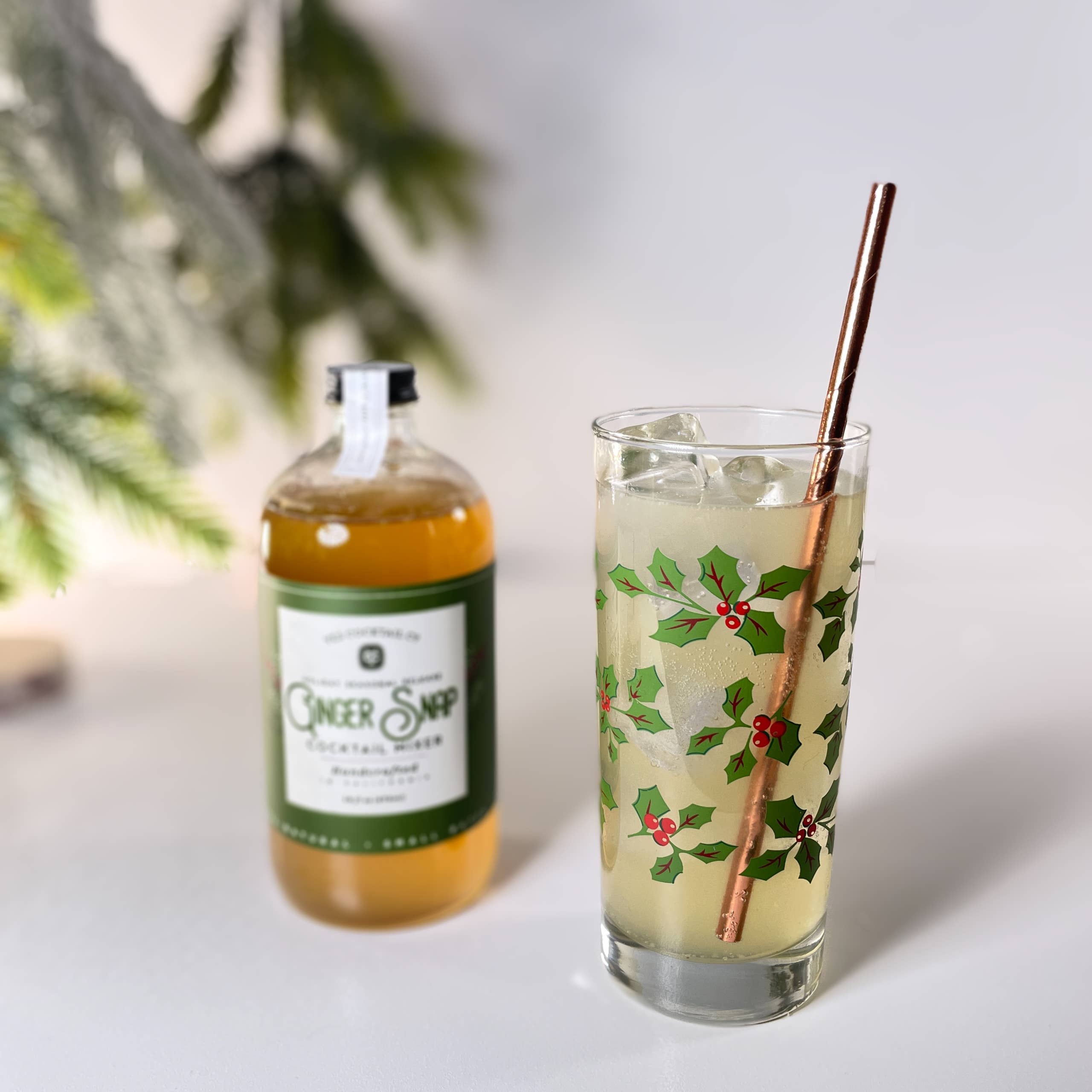 Yes Cocktail Co - Vente Mélange/sirop pour cocktails - Saisonnier des Fêtes : Mélangeur de Cocktail Ginger Snap4