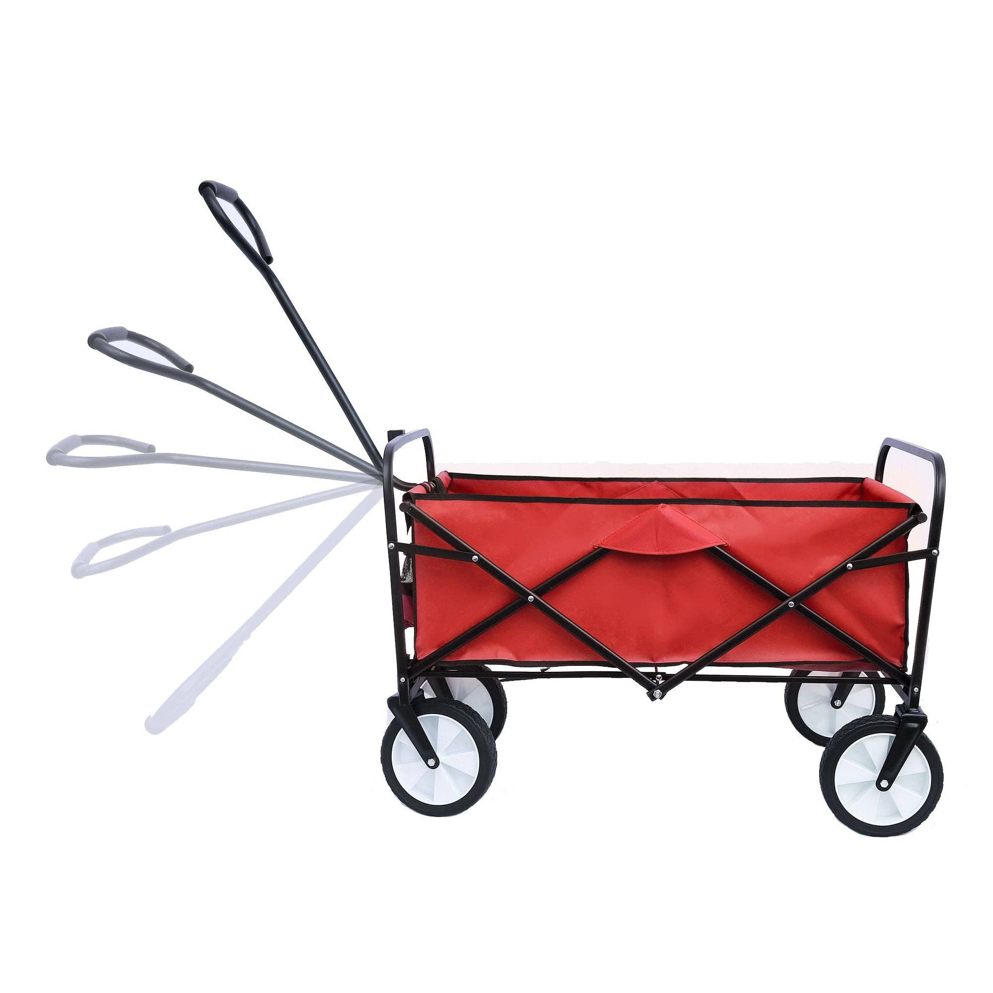 Hard Rock Health Stores - Wholesale Beach Accessories - Outdoor Folding Wagon Garden ;  Large Capacity Folding Wagon Garden Shopping Beach Cart ; Heavy Duty Foldable Cart;  for Outdoor Activities;  Beaches;  Parks;  Camping5