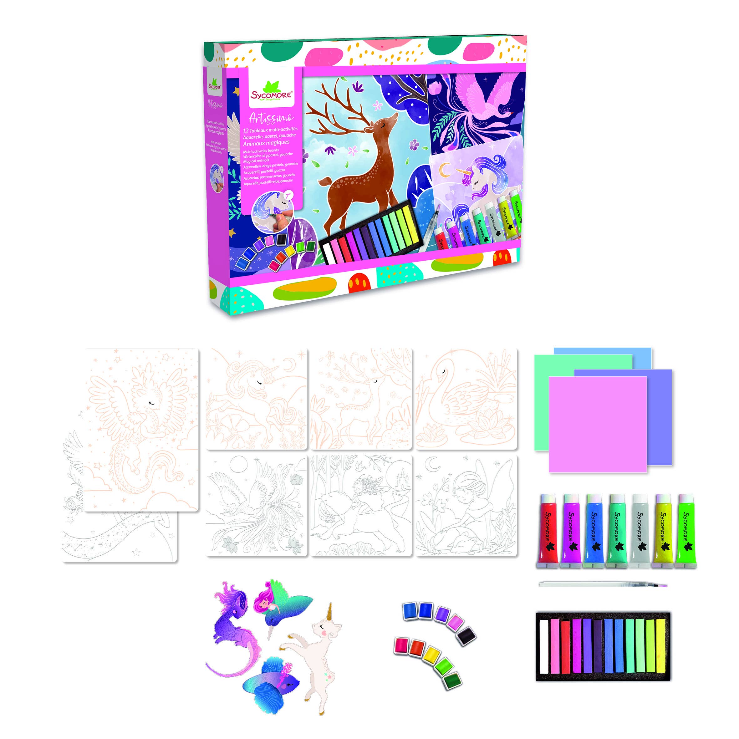 BTL Diffusion UK LTD – wholesale Art set – Child & baby – Sycomore ARTISSIMO XXL MULTI ACTIVITIES WATER COLOR PASTELS1