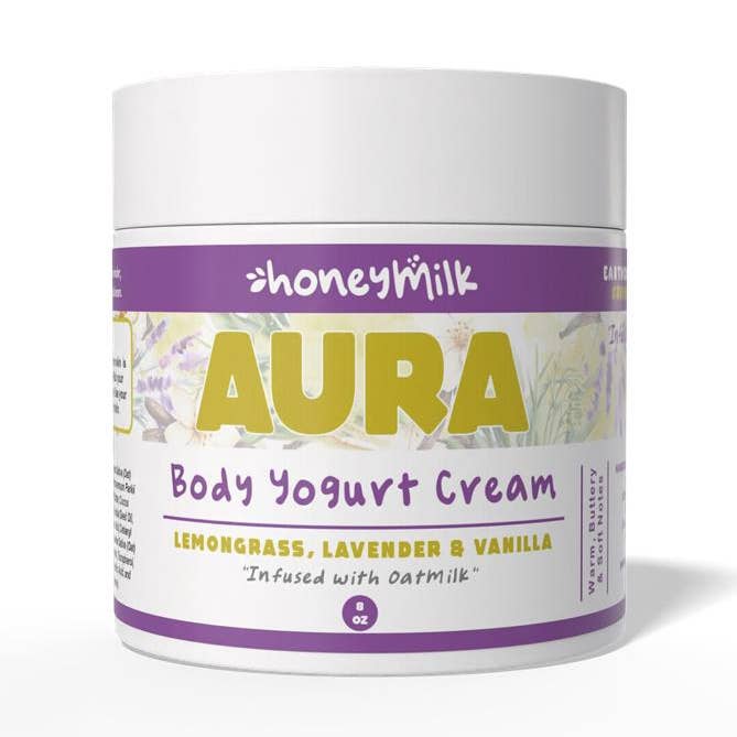 AURA Body Yogurt Cream (Lavender Lemongrass) for wholesale by HoneyMilk