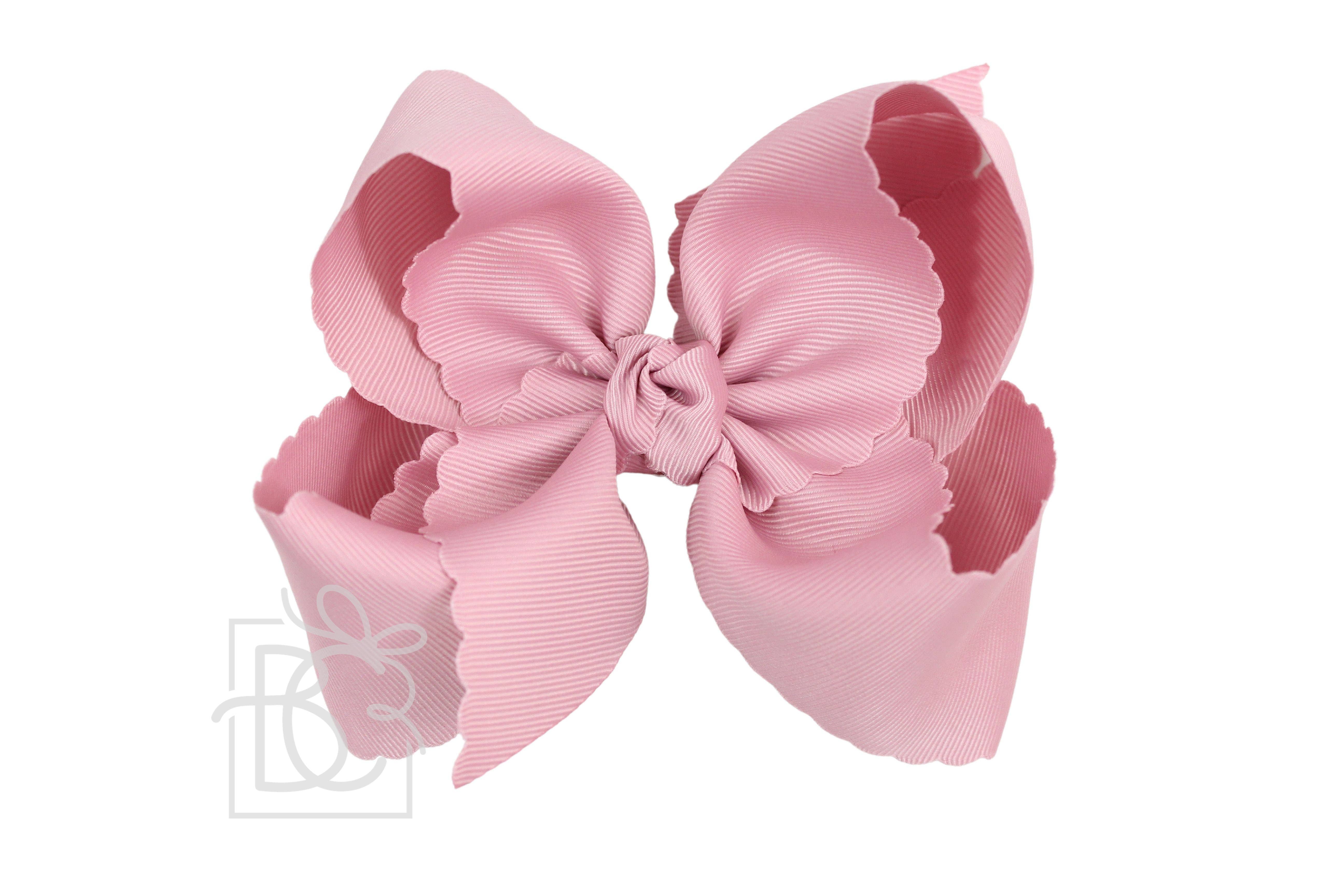 Beyond Creations, LLC – wholesale Hair bow – Kids – SCALLOPED EDGE BOW47