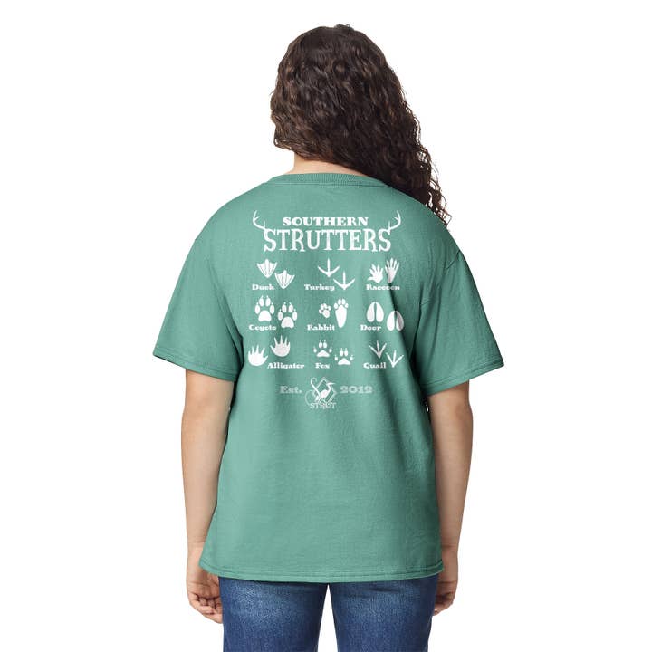 SOUTHERN STRUTTERS Youth Tee – Animal Track Guide for wholesale by Southern Strut