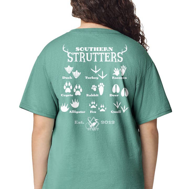 SOUTHERN STRUTTERS Youth Tee – Animal Track Guide for wholesale by Southern Strut