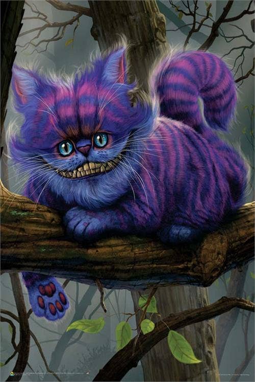 Scorpio Posters - Wholesale Poster - Cheshire Cat Non Flocked Blacklight Poster – Psychedelic Décor