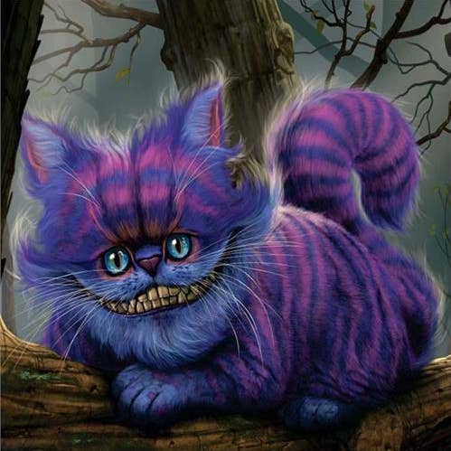 Scorpio Posters - Wholesale Poster - Cheshire Cat Non Flocked Blacklight Poster – Psychedelic Décor0