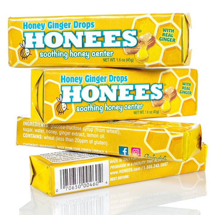 Andre Prost Inc. - Wholesale Lozenges/Cough Drops - HONEES™ Honey Ginger Bars1