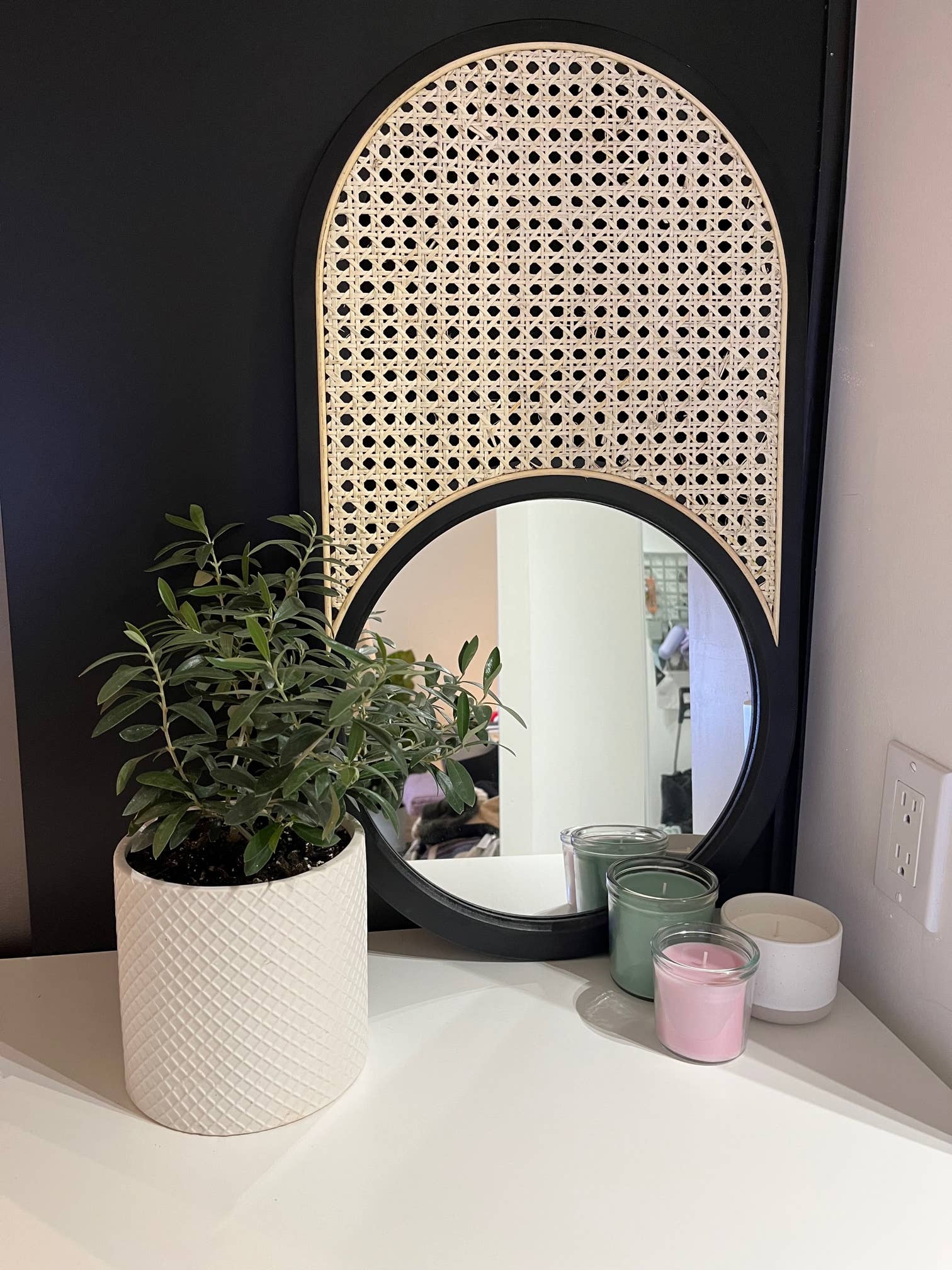 Coucou Bamboo - Wholesale Wall Mirror - 60cm Oval Wood Mirror|Oval mirror decor made of wood frame5