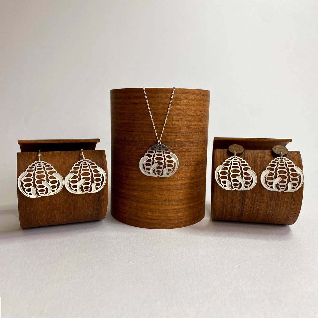 Go Do Good - Wholesale Dangle earrings - Banksia Silver Dangle Stud Earrings2