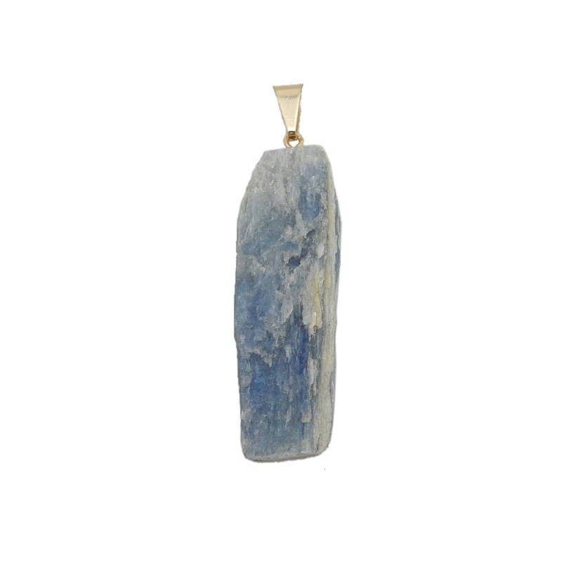 Jewelers Paradise - Wholesale Individual Charm/Pendant - Blue Kyanite Freeform Pendant Gold or Silver Plated Bail1