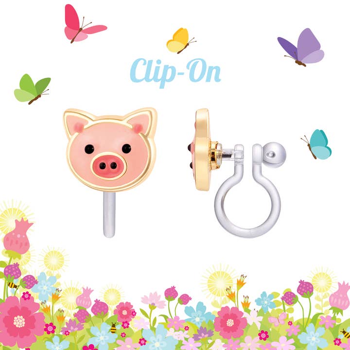 CLIP ON Cutie Earrings | Precious Pig
for wholesale by Girl Nation