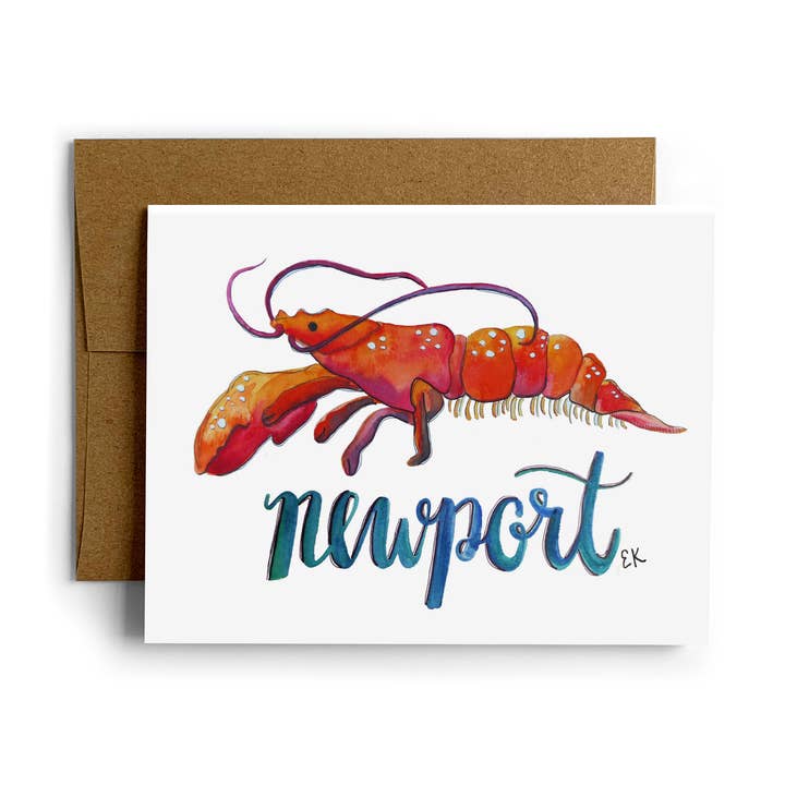 Newport Lobster Boxed Set for wholesale by Eileen Graphics