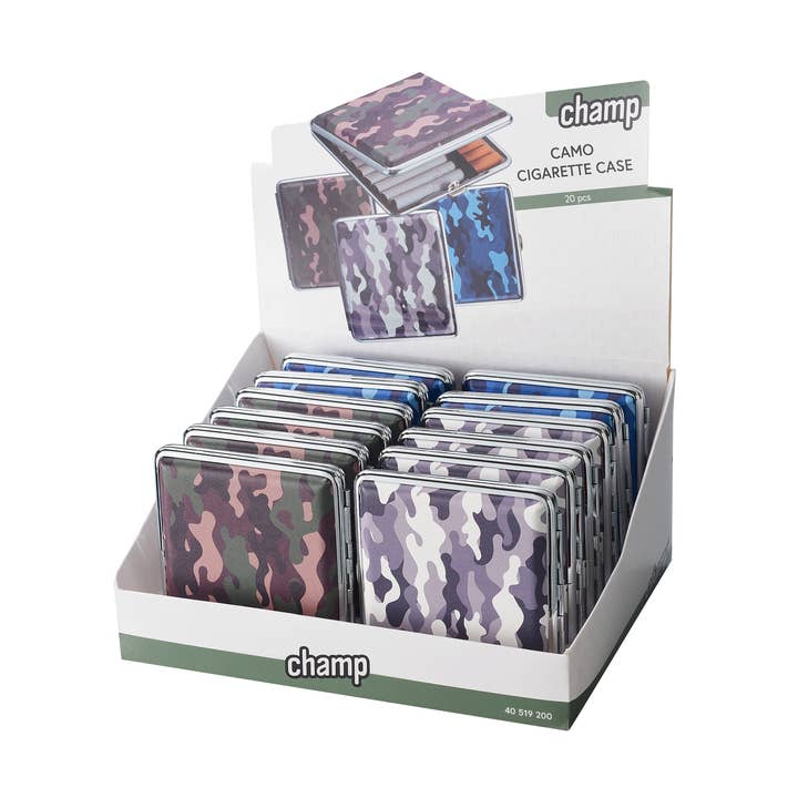 Sigarettenetui camouflage x12 voor wholesale door Champ by Polyflame