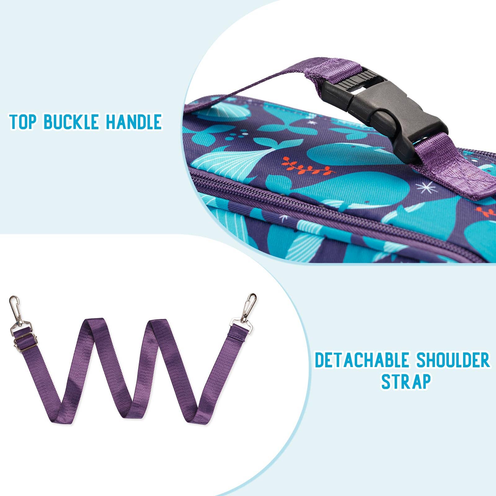 wandf – wholesale Lunch bag/box – Kids – Insulated Lunch Tote Bag Kids Expandable Lunch Box WF704849