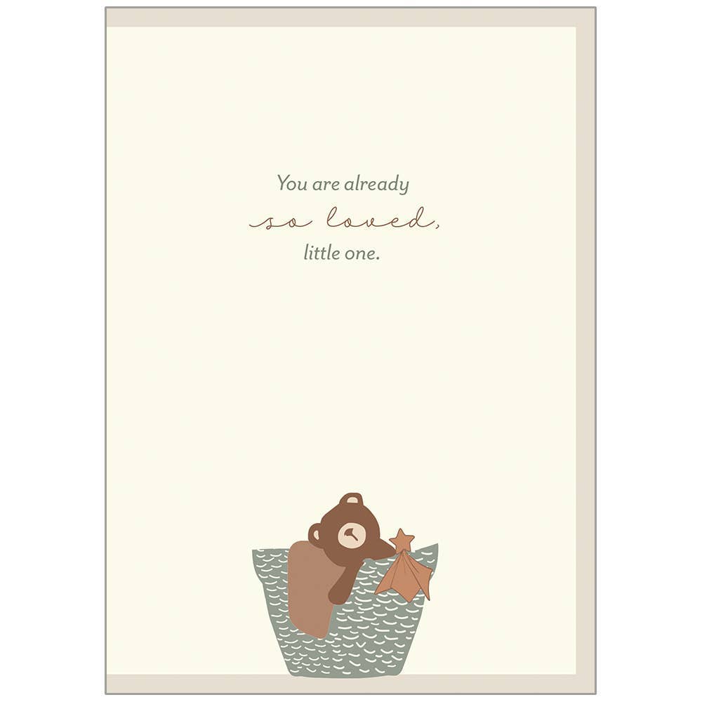 Legacy - Vente Cartes bébé - Panier d'ourson - Carte de baby shower1