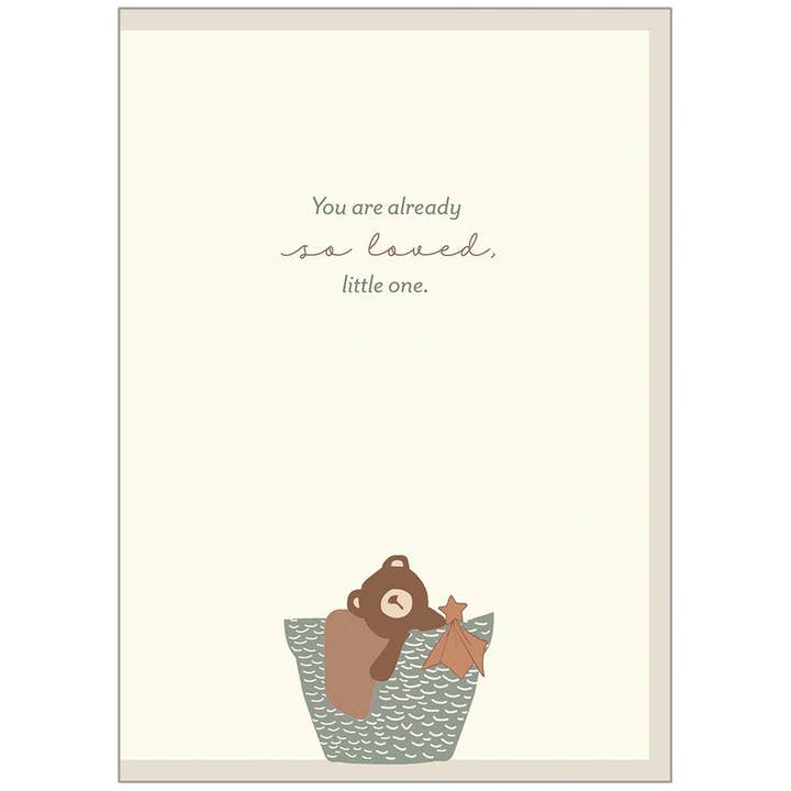 Legacy - Vente Cartes bébé - Panier d'ourson - Carte de baby shower1