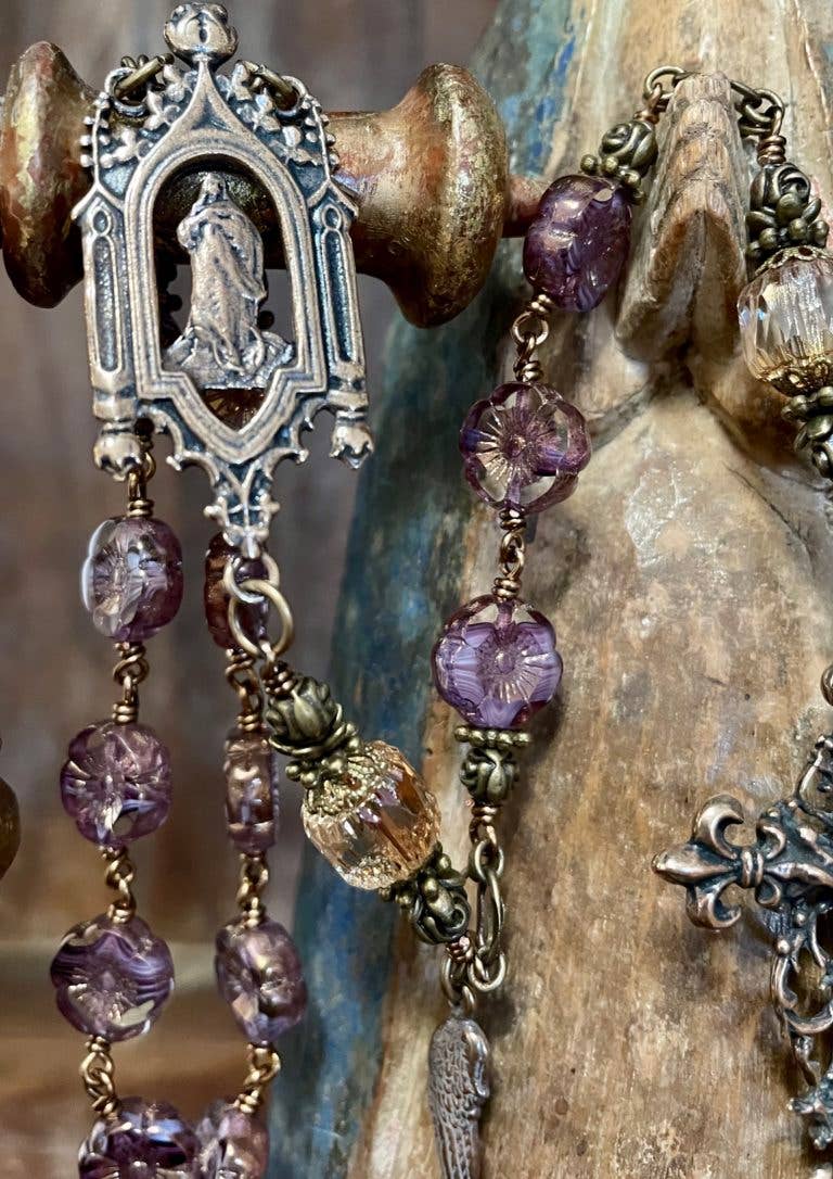 Seraphym - Wholesale Prayer Beads Necklace - PRAYER OF THE AGES ONE DECADE HEIRLOOM ROSARY2