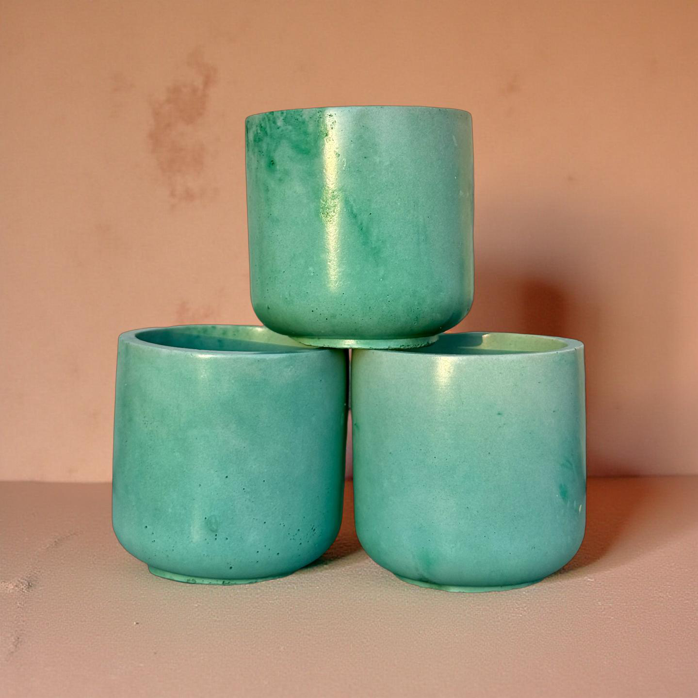 Colourfuljoy Designs - Wholesale Jar/Filled Candle - Candle empty jars/ Cement vessels/ Empty candle container 25