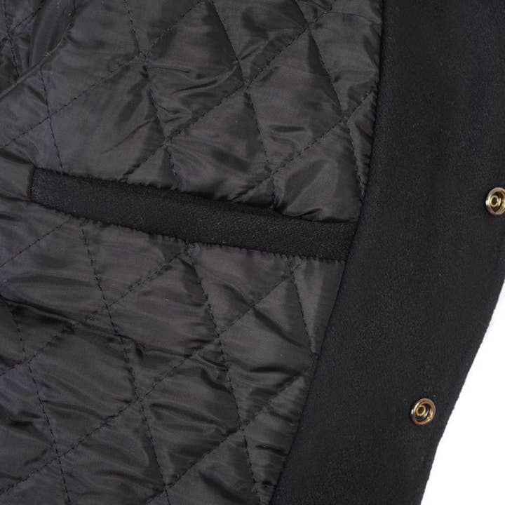 SJI - Wholesale Varsity/Baseball Jacket - Men's - Men's Letterman Bomber Varsity Baseball jacket Genuine Leath