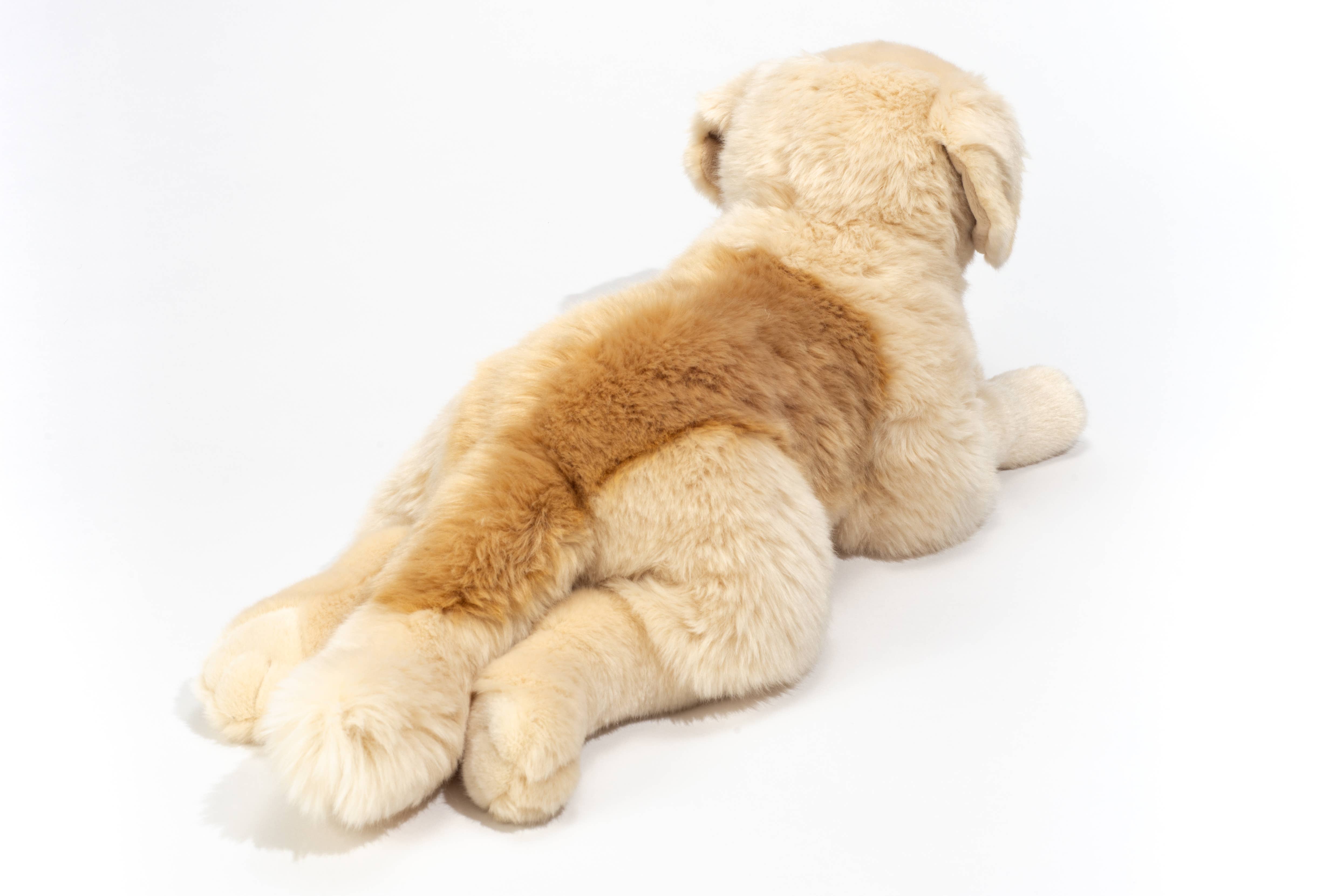 Teddy Hermann – wholesale Fyllda/plyschleksaker - Barn och baby – Liggande golden retriever mjukisdjur, 60 cm3