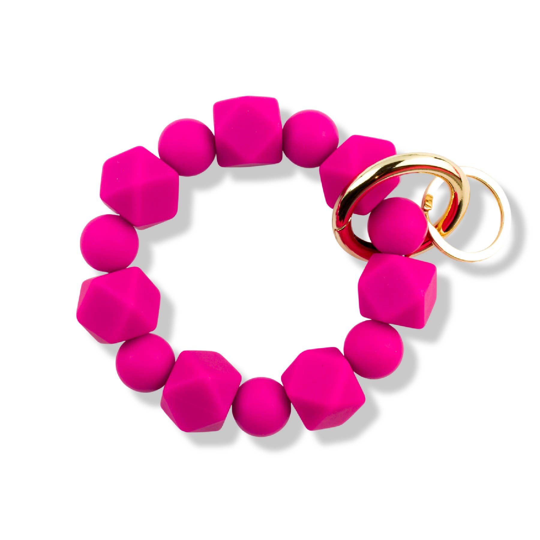 Cleary Lane – wholesale Keychain – Women's – Beaded Wristlet Keychain Hexagon Silicone7