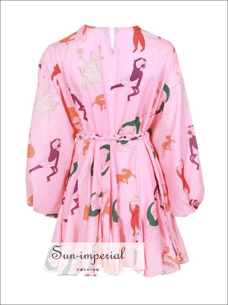 Print  Tia Dress in Worship - Women Spring A-line Tie Dye Dress for wholesale on Faire3