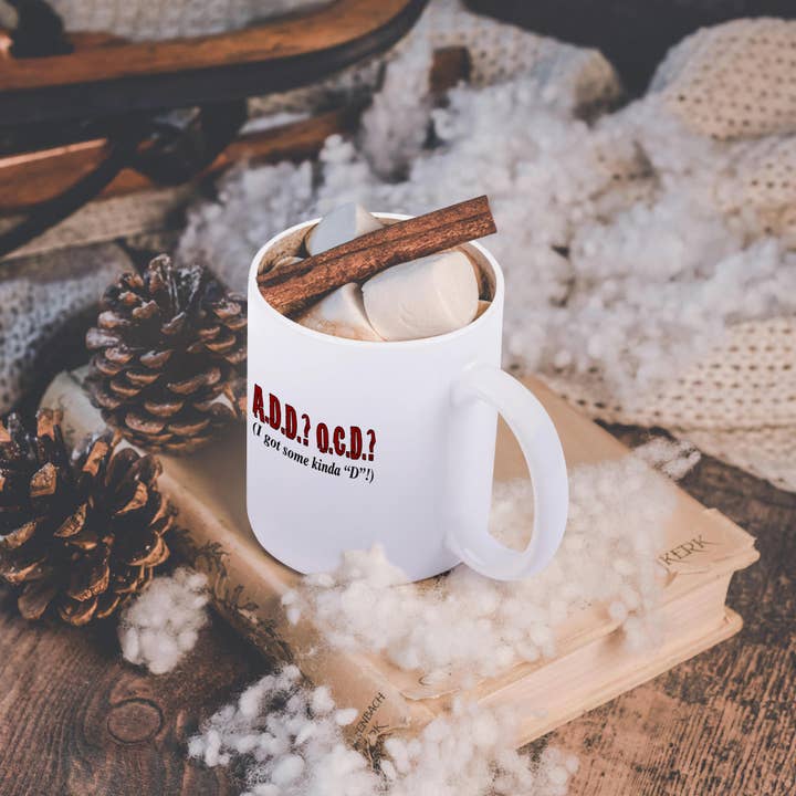 3dRose - Vendita all'ingrosso Tazza - 3dRose, Testo con ADD/OCD, Tazza11