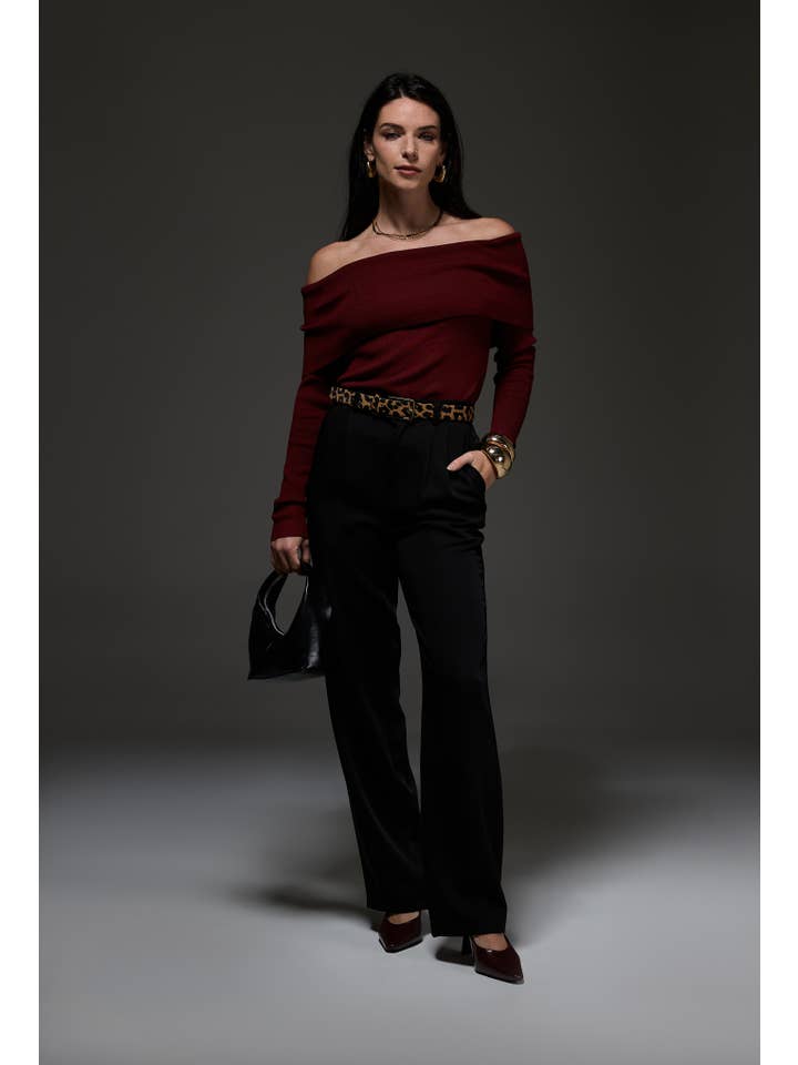 LUCCE - Wholesale Knit Sweater - Women's - Off shoulder sweater - 100110