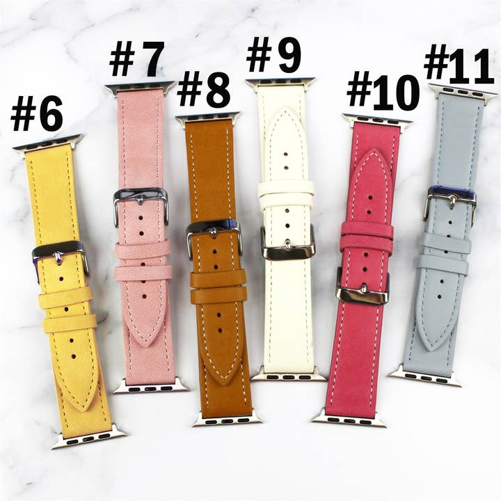 ShopTrendsNow - Wholesale Watch Band/Strap - Women's - Vegan Leather Apple Watch Bands