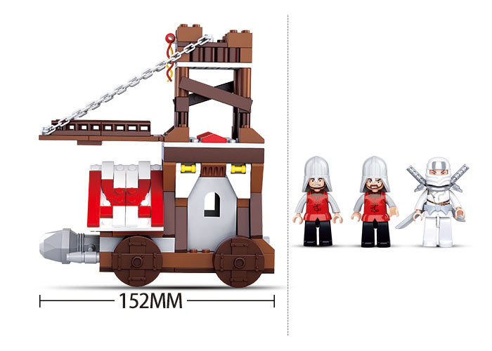 Sluban Europe BV - Wholesale Building Set - Kids - M38-B0619/Legend Warriors battering ram2