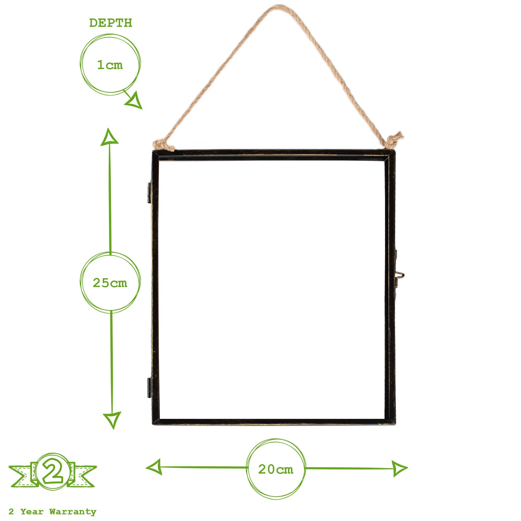Rinkit Ltd - Vente Cadres photos - Cadre photo suspendu en métal noir 20 x 25 cm - par Nicola Spring3