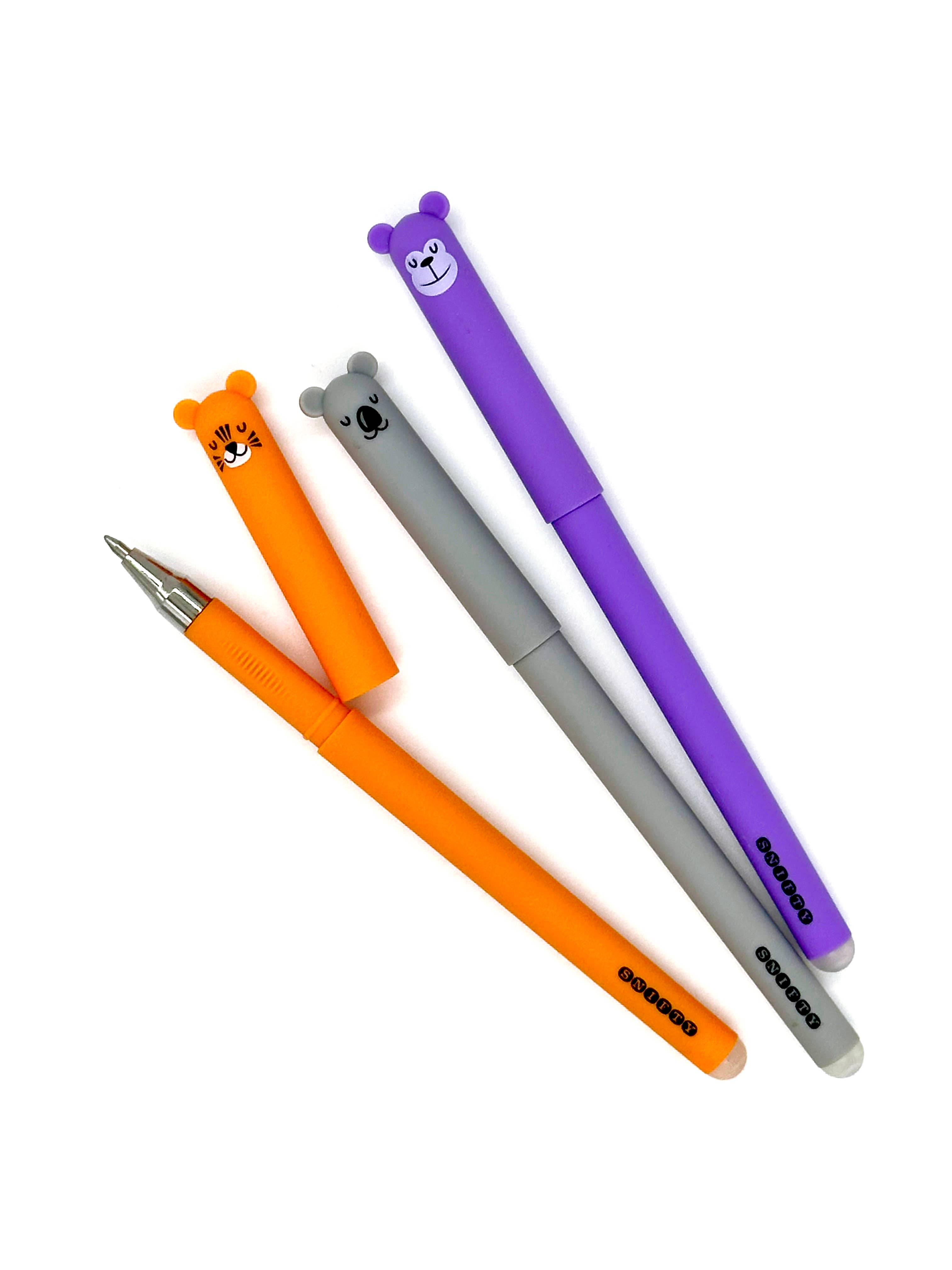 SNIFTY – wholesale Retailer display – Paper & novelty – WILD LIFE ERASABLE GEL PENS DISPLAY OF 301