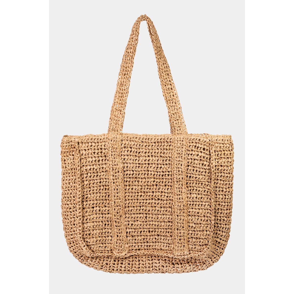 Borsa a tracolla con motivo intrecciato in paglia all'ingrosso per