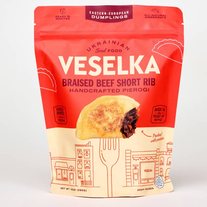 Frozen Pierogi - Braised Beef Short Rib for wholesale by Veselka