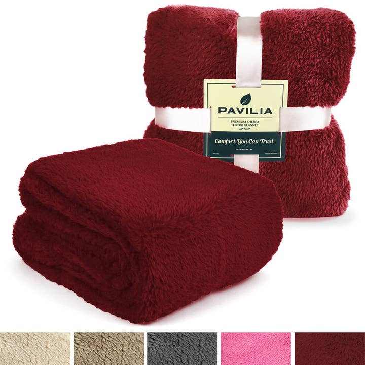 Pavilia - Wholesale Throw Blanket - Plush Shaggy Sherpa Blanket84