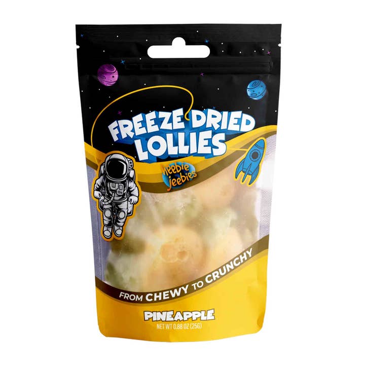 Heebie Jeebies - Wholesale Boiled sweets - Freeze Dried Pineapple Mini Pack1