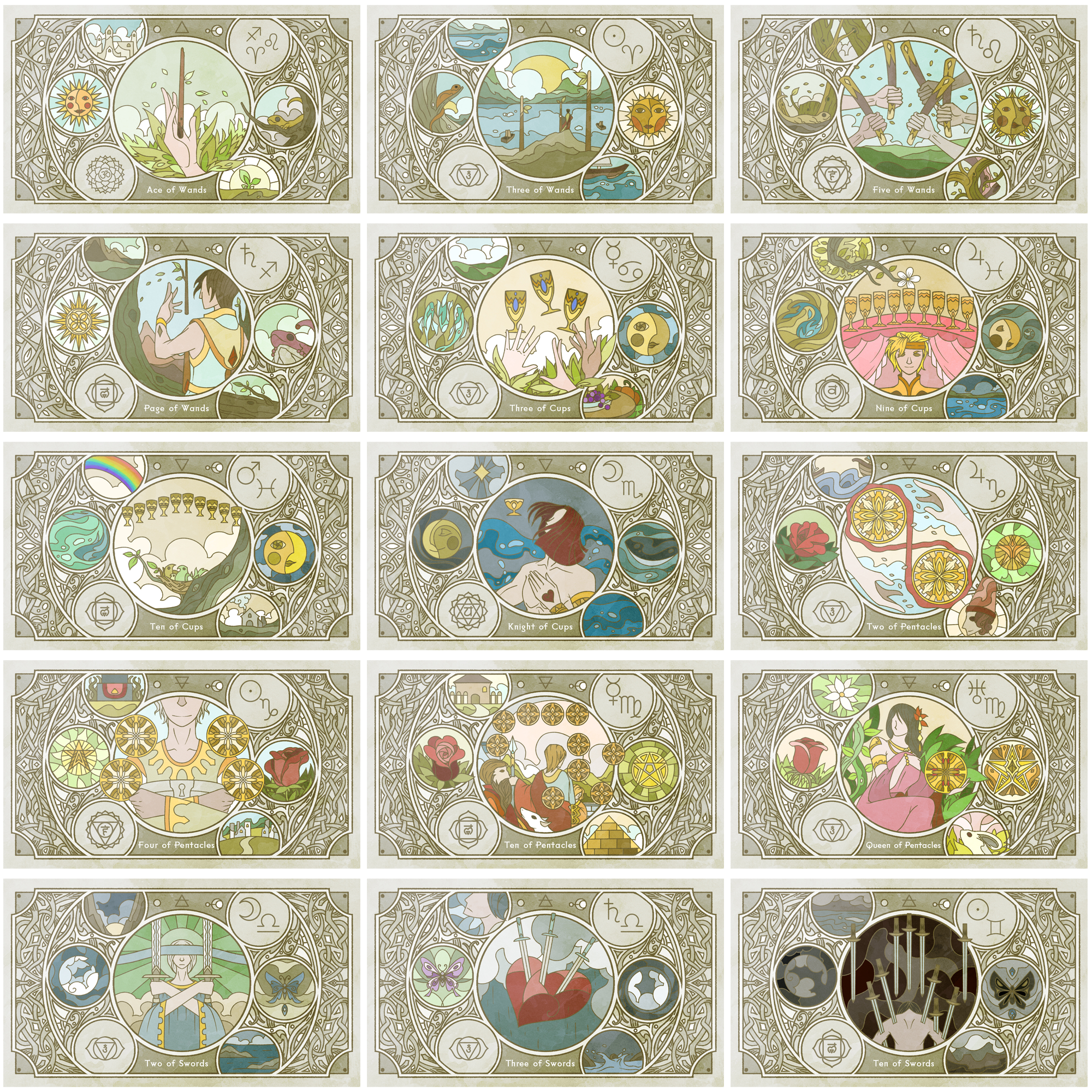 Vermilion Collection - Wholesale Tarot Cards - Sambucus Tarot 2nd Edition5