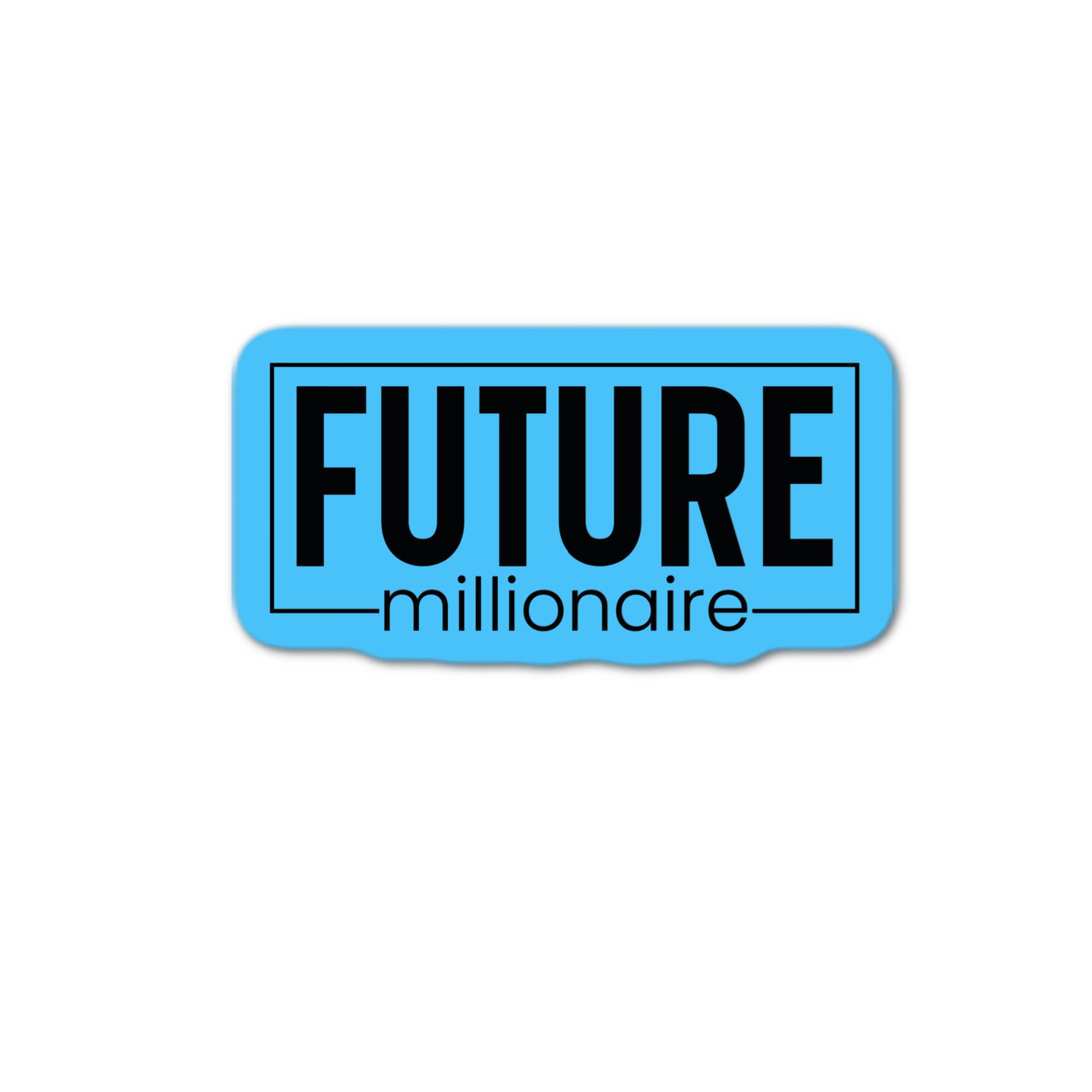 Stick-It Expressions - Wholesale Phone & Laptop Stickers - Future Millionaire (Blue)